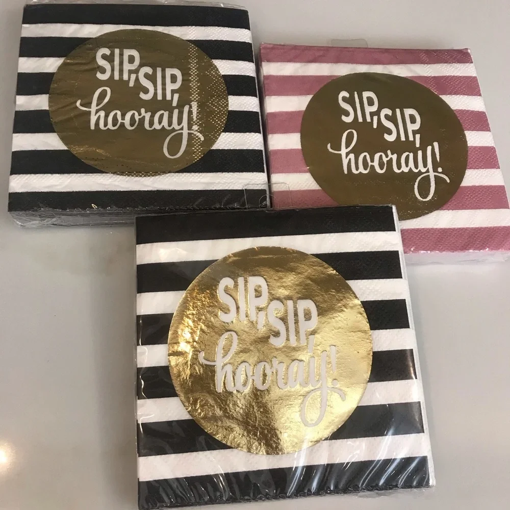 PIER ONE WINE NAPKINS SET OF 3 NEW